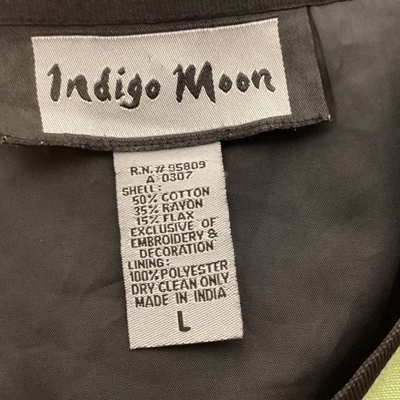 Indigo Moon colorful womens jacket size large - Picture 6 of 7